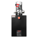 VEVOR 20 l hidrauliskā jaudas iekārta, divvirzienu pašizgāzēja piekabes sūknis, maksimālais drošības spiediens 22 MPa, plūsmas ātrums 3,4 l/min, 12 V DC hidrauliskais sūknis ar metāla rezervuāru transportlīdzekļu pacelšanai