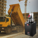 VEVOR 20 l hidrauliskā jaudas iekārta, divvirzienu pašizgāzēja piekabes sūknis, maksimālais drošības spiediens 22 MPa, plūsmas ātrums 3,4 l/min, 12 V DC hidrauliskais sūknis ar metāla rezervuāru transportlīdzekļu pacelšanai