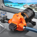 VEVOR 12 V diafragmas ūdens sūknis, 11,36 l/min, 3 kameru konstrukcija, automātisks spiediena slēdzis ar regulējamu spiedienu 2,7–6,9 bar, nominālais spiediens 3,4 bar, 12,7 mm MNPT pieslēgums