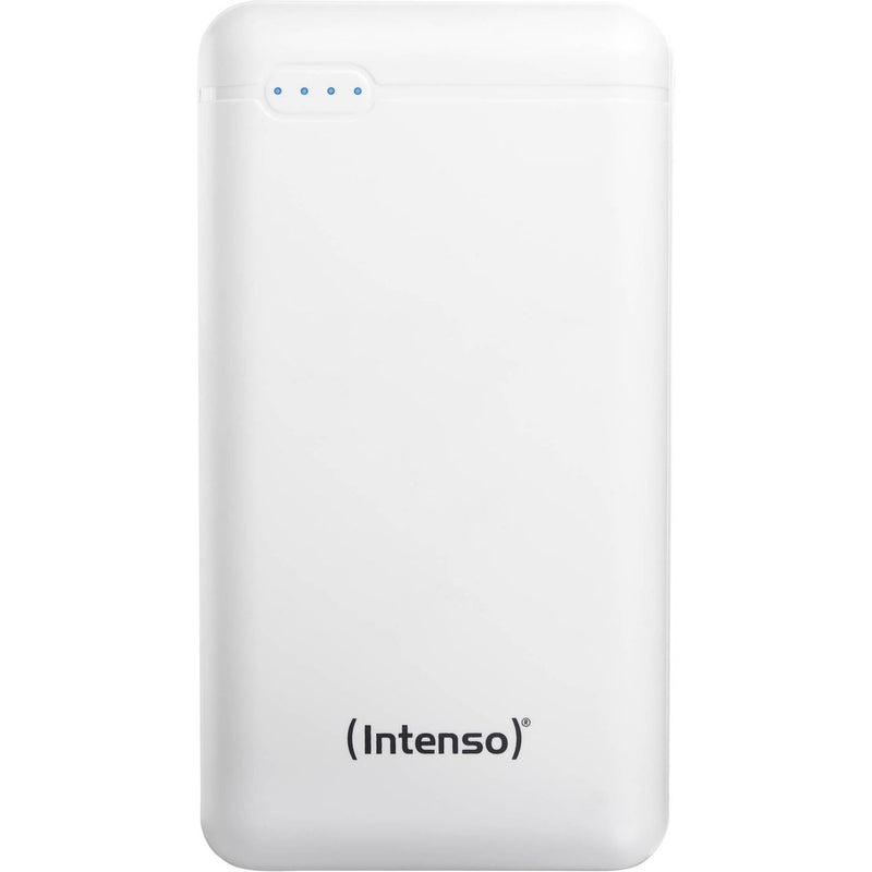 Intenso XS20000 20 000 mAh ārējais akumulators ar USB-A un USB-C pieslēgvietām, balts