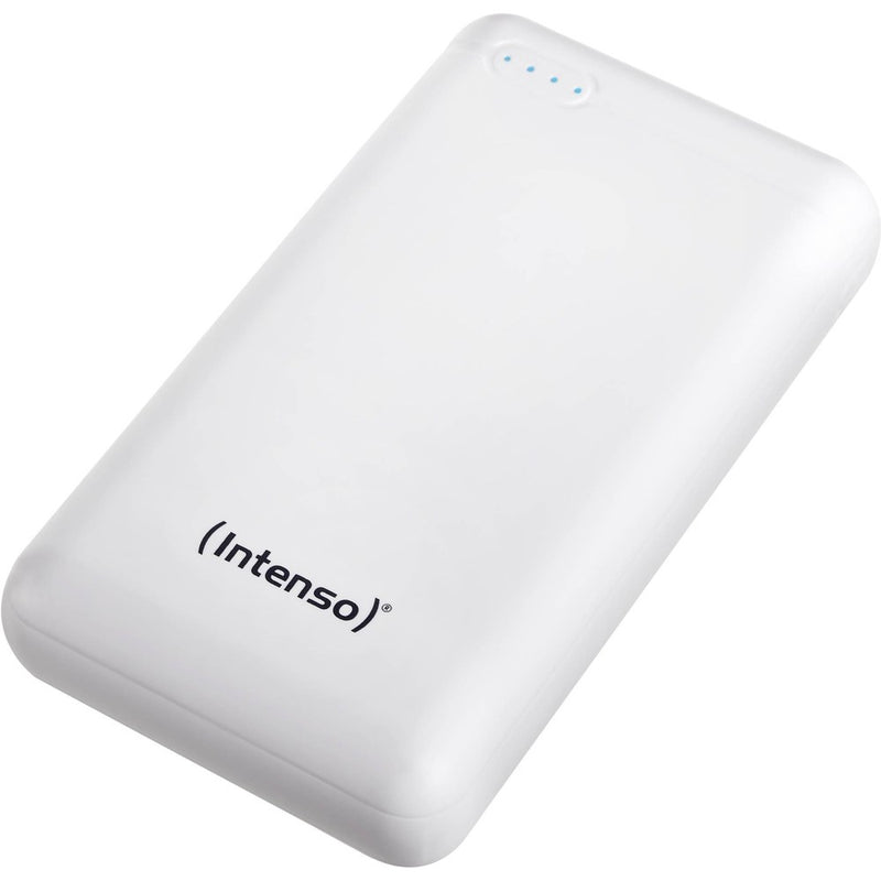 Intenso XS20000 20 000 mAh ārējais akumulators ar USB-A un USB-C pieslēgvietām, balts