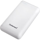 Intenso XS20000 20 000 mAh ārējais akumulators ar USB-A un USB-C pieslēgvietām, balts