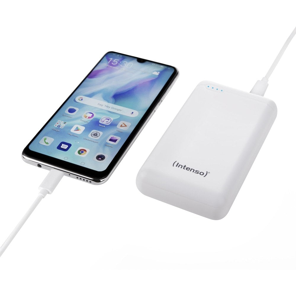 Intenso XS20000 20 000 mAh powerbank – USB-A un USB-C, balts