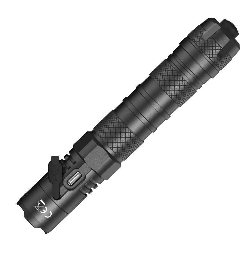 NITECORE MH12 V2 LED torch, 1200 lm, USB-C charging, 5000 mAh battery, IP68