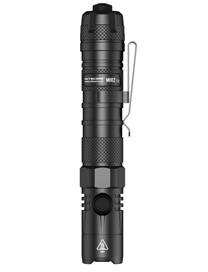 NITECORE MH12 V2 LED torch, 1200 lm, USB-C charging, 5000 mAh battery, IP68
