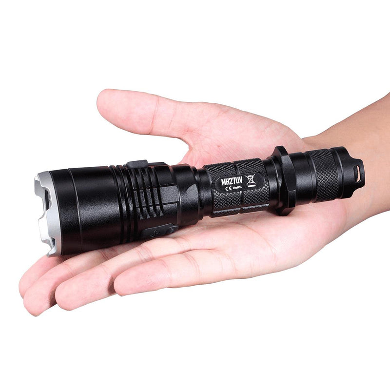 Nitecore MH27UV LED rokas lukturis ar UV, sarkano un zilo gaismu, 462 m, IP klases korpuss