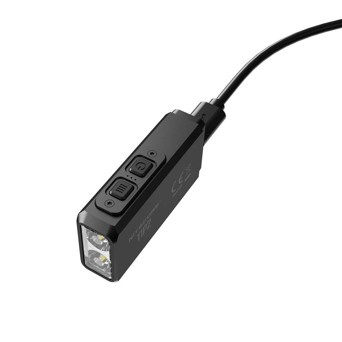 Nitecore TIP2 LED keychain torch 720 lm, rechargeable, 93 m beam distance, black