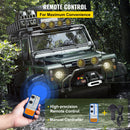 VEVOR 6123,5 kg elektriskā kravas automobiļu vinča - 12V elektriskā vinča ar sintētisko virvi un tālvadības pulti