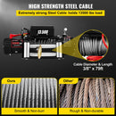 VEVOR elektriskā vinča - 6123 kg ar tērauda trosi, 12V jaudīgu motoru un bezvadu tālvadības pulti