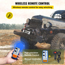 VEVOR elektriskā vinča - 6123 kg ar tērauda trosi, 12V jaudīgu motoru un bezvadu tālvadības pulti