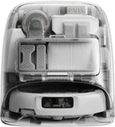 DJI ROMO P CP.CR.00000052, caurspīdīgs robotizēts putekļsūcējs ar mitro un sauso uzkopšanu, 25 000 Pa, 5000 mAh, LiDAR, automātisku mopu mazgāšanu un pašattīrošu dokstaciju