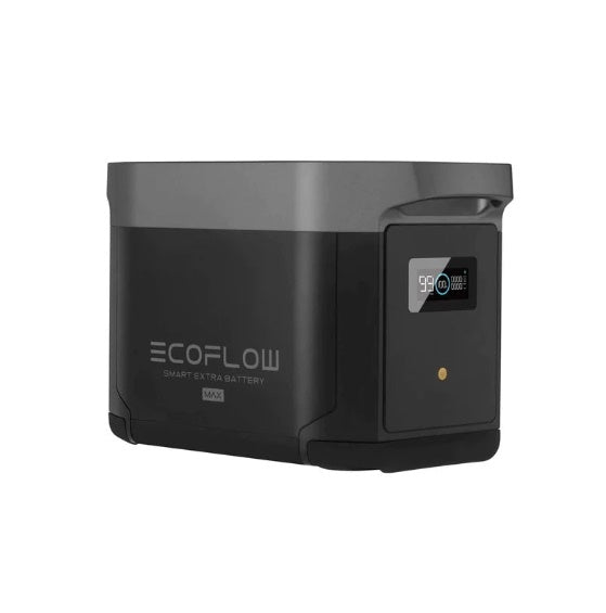 Papildus akumulators priekš EcoFlow DELTA MAX akumulatora ietilpība 2016Wh. Kopējo akumulatoru ietilpību var palielināt līdz 6048Wh (1xEcoFlow Delta MAX+ 2x Extra akumulatori)