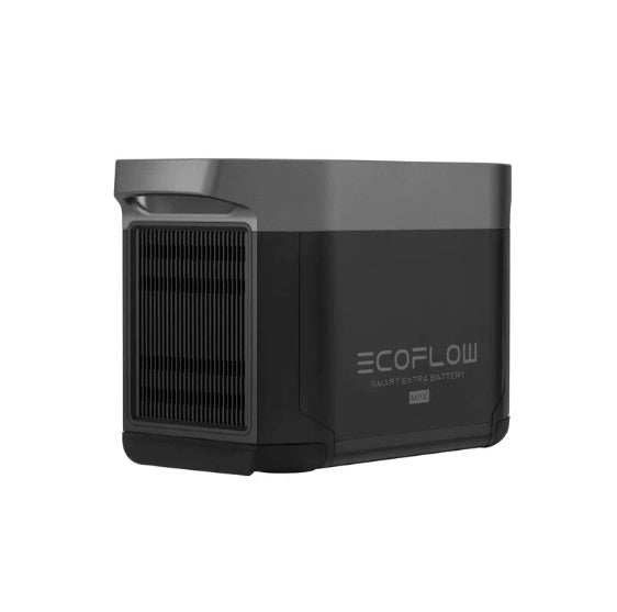 Papildus akumulators priekš EcoFlow DELTA MAX akumulatora ietilpība 2016Wh. Kopējo akumulatoru ietilpību var palielināt līdz 6048Wh (1xEcoFlow Delta MAX+ 2x Extra akumulatori)