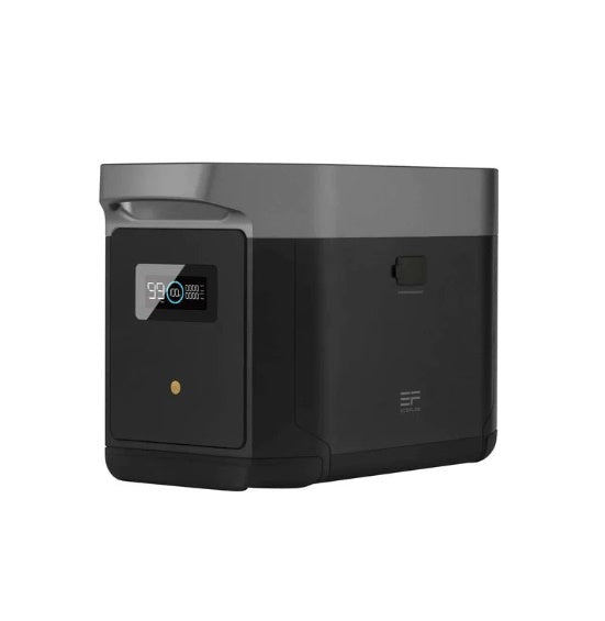 Papildus akumulators priekš EcoFlow DELTA MAX akumulatora ietilpība 2016Wh. Kopējo akumulatoru ietilpību var palielināt līdz 6048Wh (1xEcoFlow Delta MAX+ 2x Extra akumulatori)