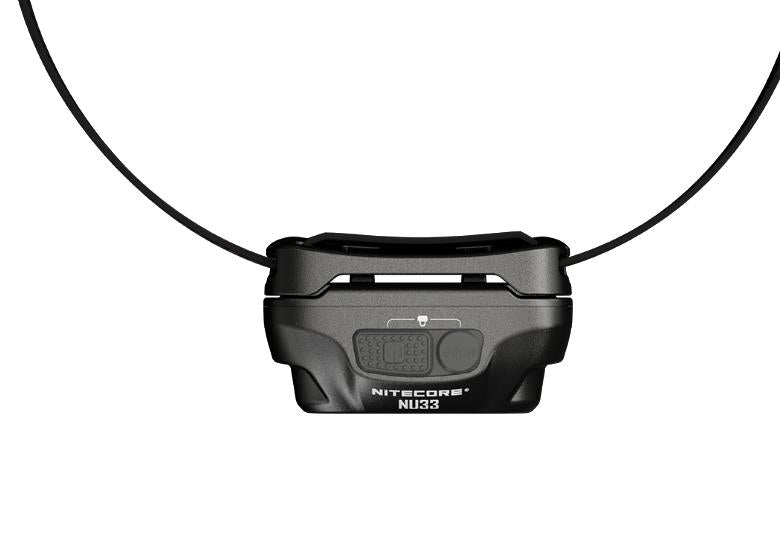 NITECORE NU33 LED galvas lukturis, 700 lm, USB-C uzlāde, sarkanā un baltā gaisma, IP66
