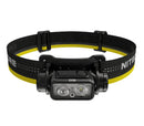 NITECORE NU43 LED galvas lukturis, 1400 lm, USB-C uzlāde, 3400 mAh, IP68, melns/dzeltens