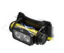 NITECORE NU43 LED galvas lukturis, 1400 lm, USB-C uzlāde, 3400 mAh, IP68, melns/dzeltens
