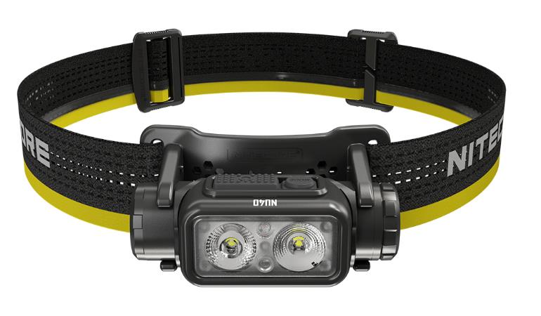 Nitecore NU40 LED headlamp 1000 lm, USB rechargeable, IP68, white and red light