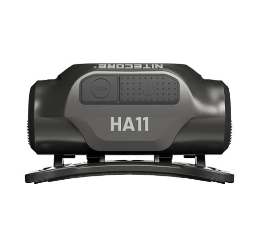 NITECORE HA11 LED galvas lukturis, 240 lm, AA baterija, sarkanā un baltā gaisma, melns/dzeltens