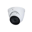 DAHUA 4 MP kupolveida IP videonovērošanas kamera ar motorizētu 2,7–12 mm objektīvu, 40 m nakts redzamību, cilvēku skaitīšanu, mikrofonu, ePoE un IP67, balta