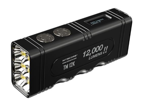 Nitecore TM12K taktiskais LED lukturis 12000 lm, 250 m, USB-C, IP68