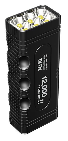 Nitecore TM12K taktiskais LED lukturis 12000 lm, 250 m, USB-C, IP68