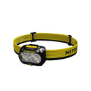 Nitecore UT27 LED skriešanas galvas lukturis 800 lm, USB uzlādējams, balta, silti balta un sarkana gaisma, melns/dzeltens