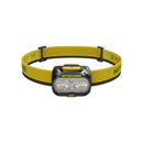 Nitecore UT27 LED skriešanas galvas lukturis 800 lm, USB uzlādējams, balta, silti balta un sarkana gaisma, melns/dzeltens