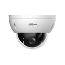 DAHUA 4 MP vandalizturīga PTZ kupolveida IP videonovērošanas kamera ar 2,8–12 mm objektīvu, 4× optisko tālummaiņu, cilvēku un transportlīdzekļu noteikšanu, PoE, IP66 un IK10, balta