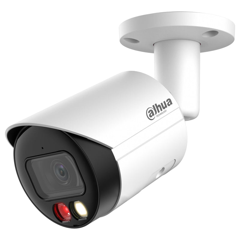 Dahua 8 MP IP videonovērošanas kamera IPC-HFW2849S-S-IL-0280B, Bullet, 2,8 mm, IR un LED 30 m, PoE/12 V, IP67, balta