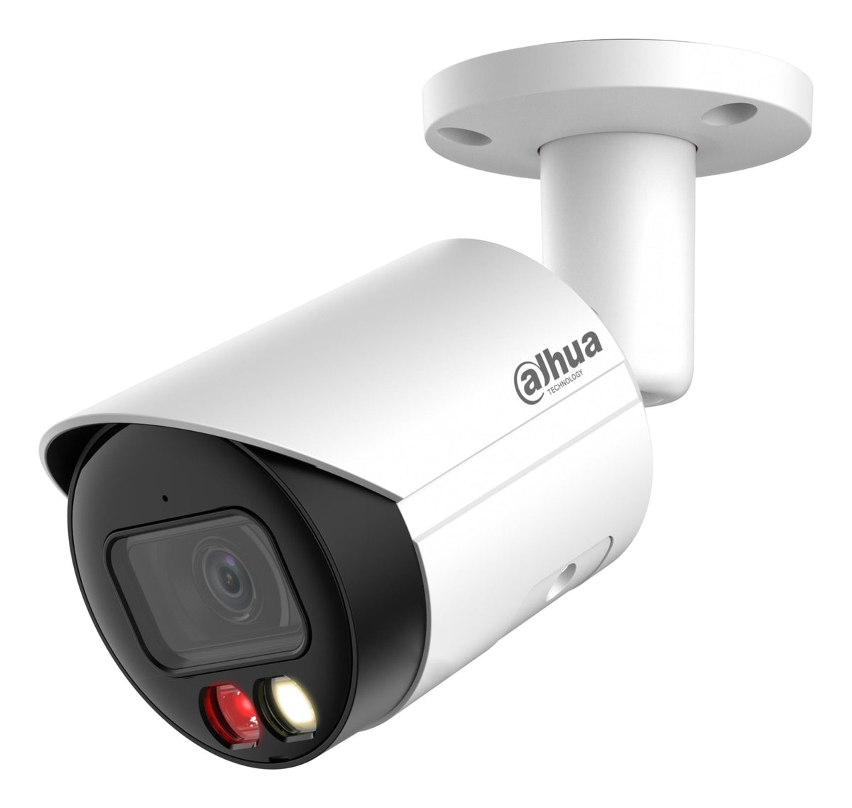 Dahua 8 MP IP Security Camera IPC-HFW2849S-S-IL-0280B, Bullet, 2.8 mm, IR and LED 30 m, PoE/12 V, IP67, White