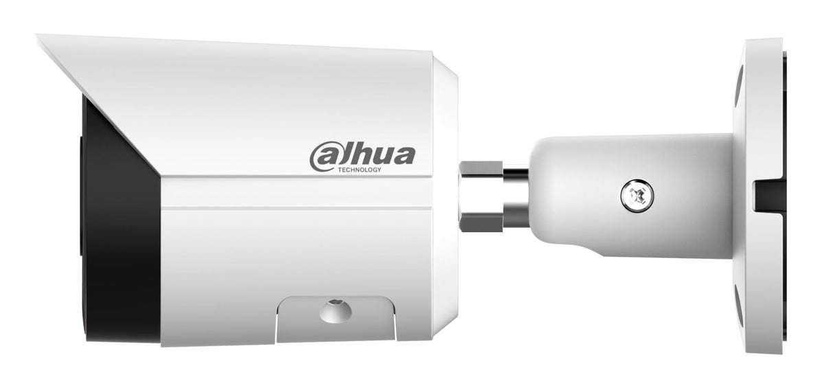 Dahua 8 MP IP Security Camera IPC-HFW2849S-S-IL-0280B, Bullet, 2.8 mm, IR and LED 30 m, PoE/12 V, IP67, White