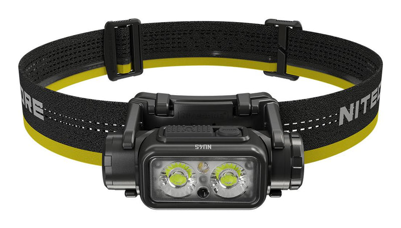 NITECORE NU45 LED galvas lukturis, 1700 lm, USB-C ātrā uzlāde, 4000 mAh akumulators, IP68