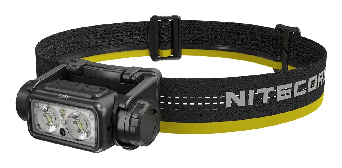 Налобный светодиодный фонарь NITECORE NU45, 1700 лм, быстрая зарядка через USB-C, аккумулятор 4000 мА·ч, IP68