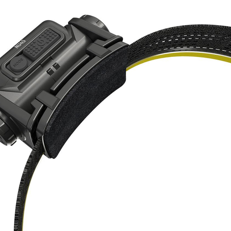 NITECORE NU45 LED galvas lukturis, 1700 lm, USB-C ātrā uzlāde, 4000 mAh akumulators, IP68