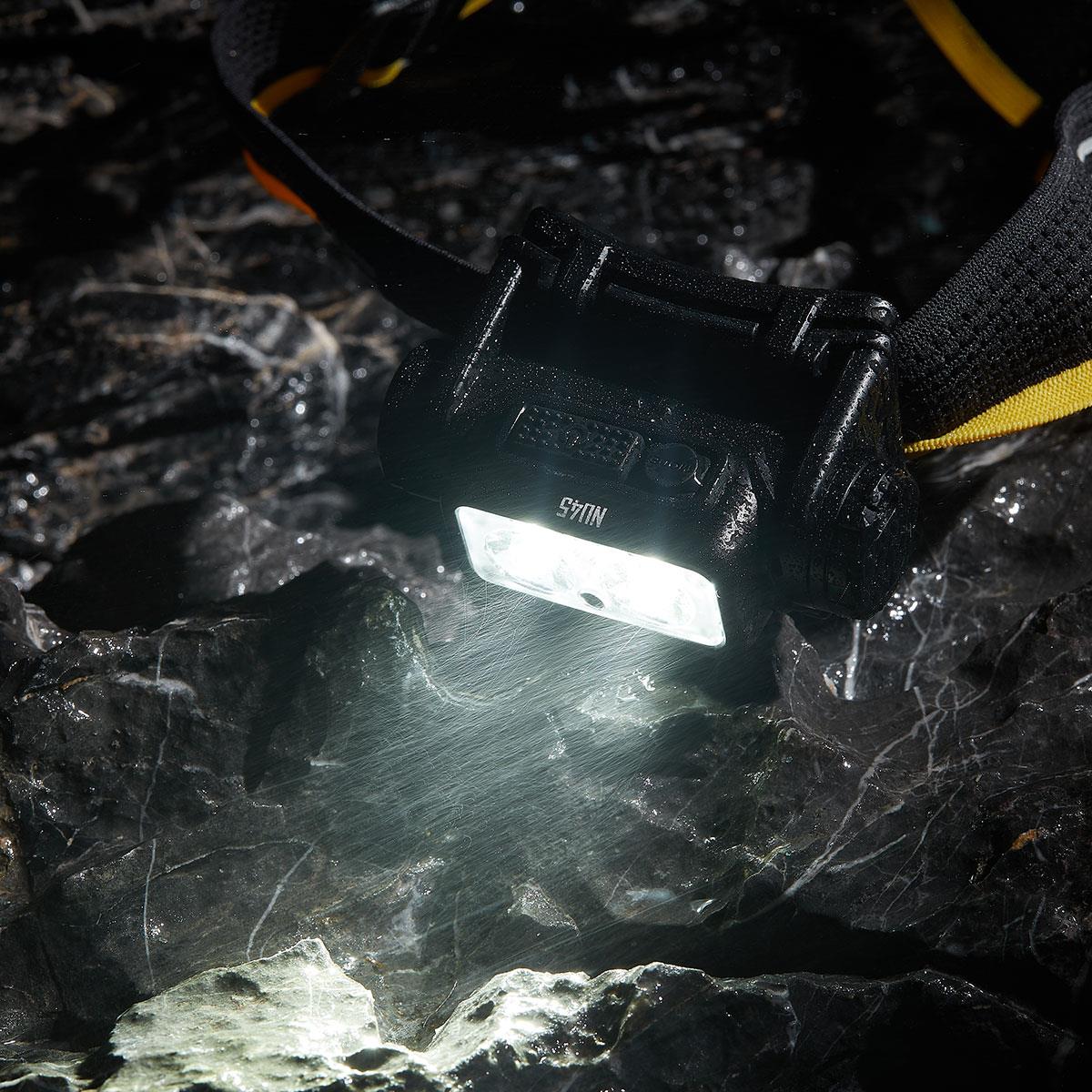 Налобный светодиодный фонарь NITECORE NU45, 1700 лм, быстрая зарядка через USB-C, аккумулятор 4000 мА·ч, IP68