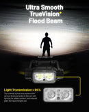NITECORE NU45 LED galvas lukturis, 1700 lm, USB-C ātrā uzlāde, 4000 mAh akumulators, IP68