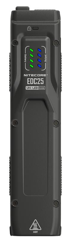 Тактический светодиодный фонарь NITECORE EDC25, 3000 лм, зарядка через USB-C, аккумулятор 1700 мАч, IP54