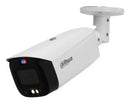 DAHUA 8 MP cilindriskā IP videonovērošanas kamera ar 2,8 mm objektīvu, viedo dubulto apgaismojumu līdz 30 m, aktīvo atturēšanu, divvirzienu audio, PoE un IP67, balta