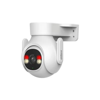 Dahua P3B-PV 3 MP āra Wi-Fi Pan &amp; Tilt IP videonovērošanas kamera, IR un siltais LED 30 m, divvirzienu audio, microSD, IP66, balta