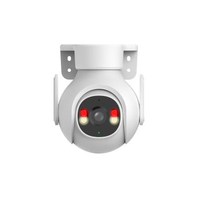 Dahua P3B-PV 3 MP āra Wi-Fi Pan &amp; Tilt IP videonovērošanas kamera, IR un siltais LED 30 m, divvirzienu audio, microSD, IP66, balta