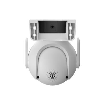 Dahua P3B-PV 3 MP āra Wi-Fi Pan &amp; Tilt IP videonovērošanas kamera, IR un siltais LED 30 m, divvirzienu audio, microSD, IP66, balta