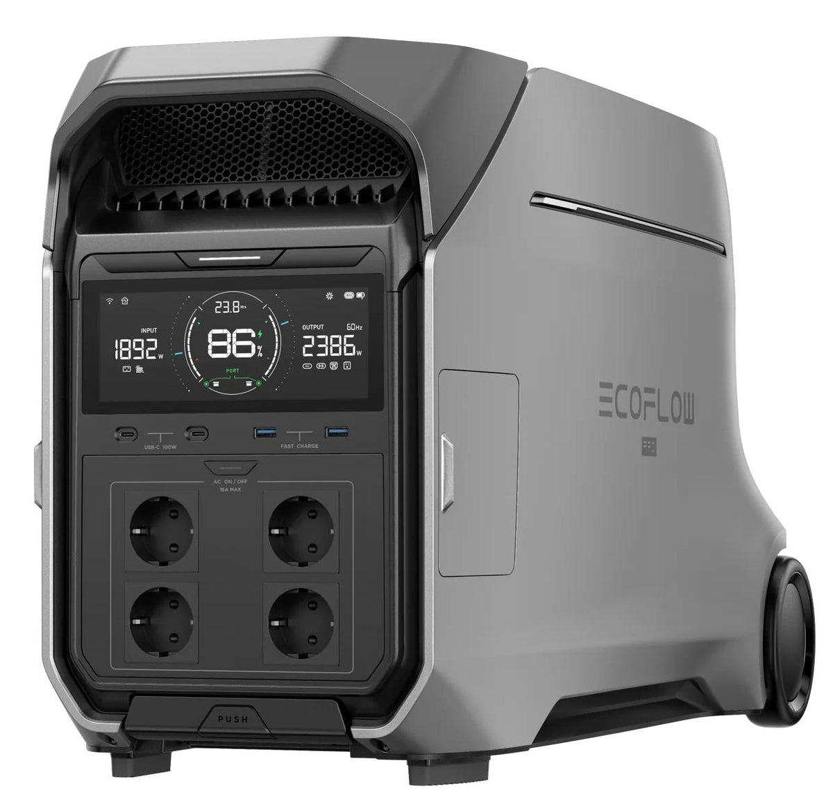 EcoFlow DELTA Pro 3 4096 Wh / 4000 W portable power station – LiFePO₄, UPS, Wi-Fi