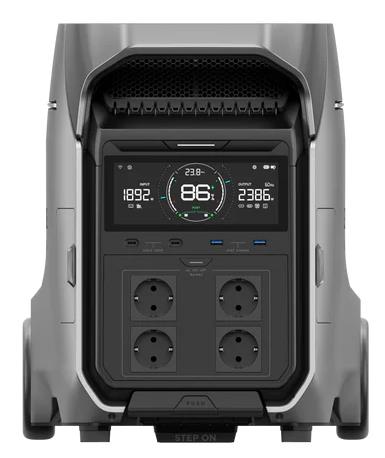 EcoFlow DELTA Pro 3 pārnēsājamā elektrostacija, 4096 Wh, 4000 W, LFP akumulators, Wi-Fi un Bluetooth