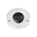 DAHUA 4 MP vandalizturīga kupolveida IP videonovērošanas kamera ar 2,8 mm objektīvu, viedo dubulto apgaismojumu līdz 30 m, cilvēku un transportlīdzekļu noteikšanu, mikrofonu, PoE, IP67 un IK10, balta
