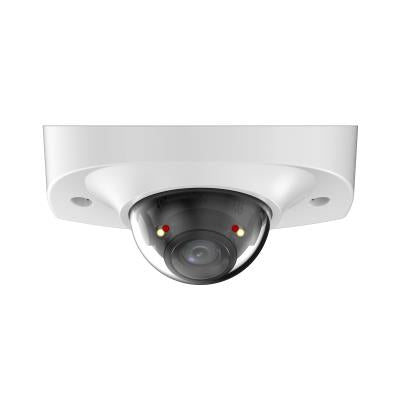 DAHUA 4 MP Vandal-Resistant Dome IP Security Camera with 2.8 mm Lens, Smart Dual Illumination up to 30 m, Human and Vehicle Detection, Microphone, PoE, IP67 and IK10, White