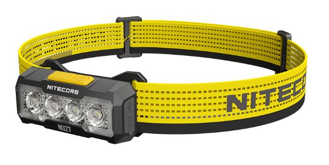 NITECORE NU27 LED headlamp, 600 lm, USB-C charging, red and white light, IP66