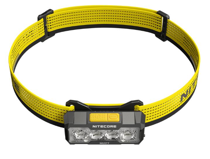 NITECORE NU27 LED headlamp, 600 lm, USB-C charging, red and white light, IP66