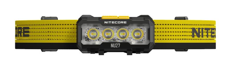 NITECORE NU27 LED headlamp, 600 lm, USB-C charging, red and white light, IP66