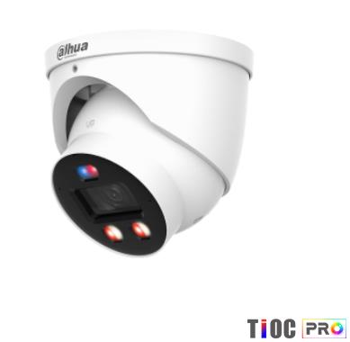 Dahua 8 MP WizColor TiOC PRO Eyeball IP kamera ar 2,8 mm objektīvu, PoE, IP67